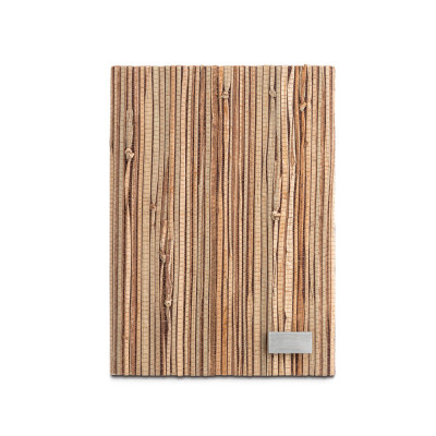 NERUDA. A5 notepad with hardcover made from natural straw fibres